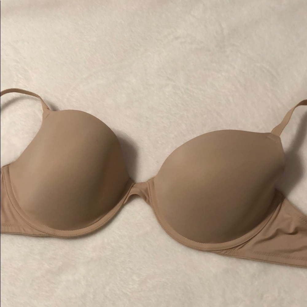 VICTORIA SECRET PINK BRA BEIGE SIZE 34DD